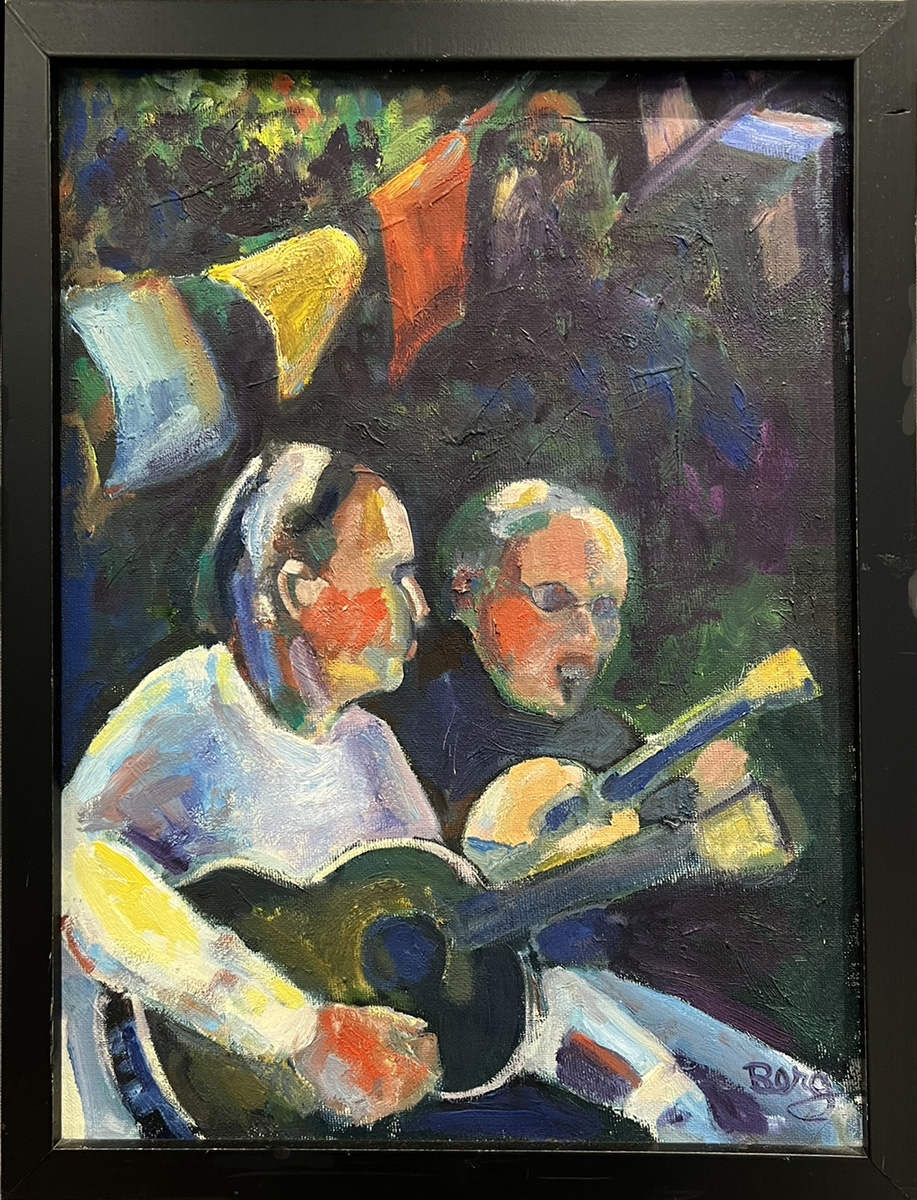 Camp Joy, study,
oil on canvas, $75, bberg4art@gmail.com